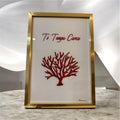 Cadre corail « Ti tengu cara «  21*30
