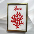 Cadre corail « Amore « 13*18